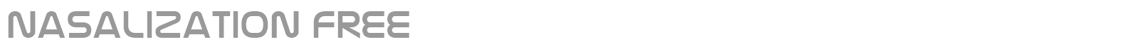 Nasalization font preview